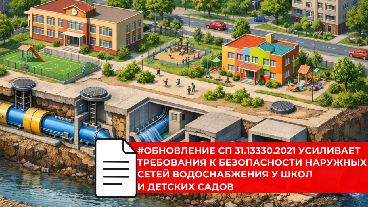 Вступают в силу обновлённые требования к водопроводам на территориях дошкольных и общеобразовательных учреждений