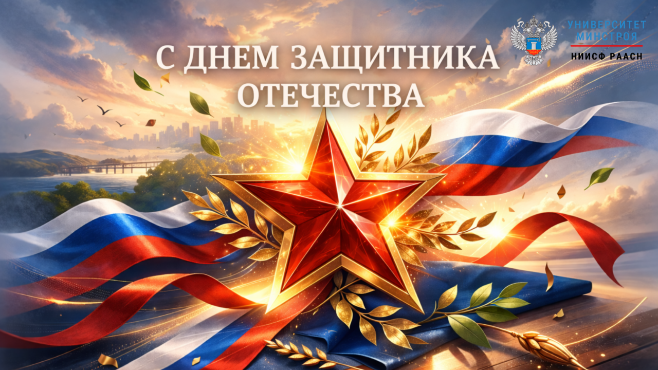 Университет Минстроя НИИСФ РААСН поздравляет с Днём защитника Отечества