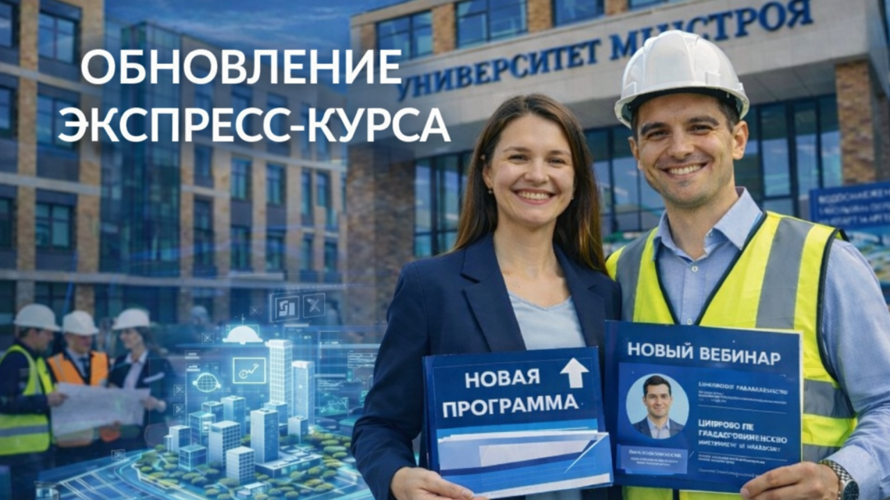 Приглашаем на вебинар «Цифровое градостроительство: инструменты цифровизации» в рамках обновления экспресс-курса о градостроительстве