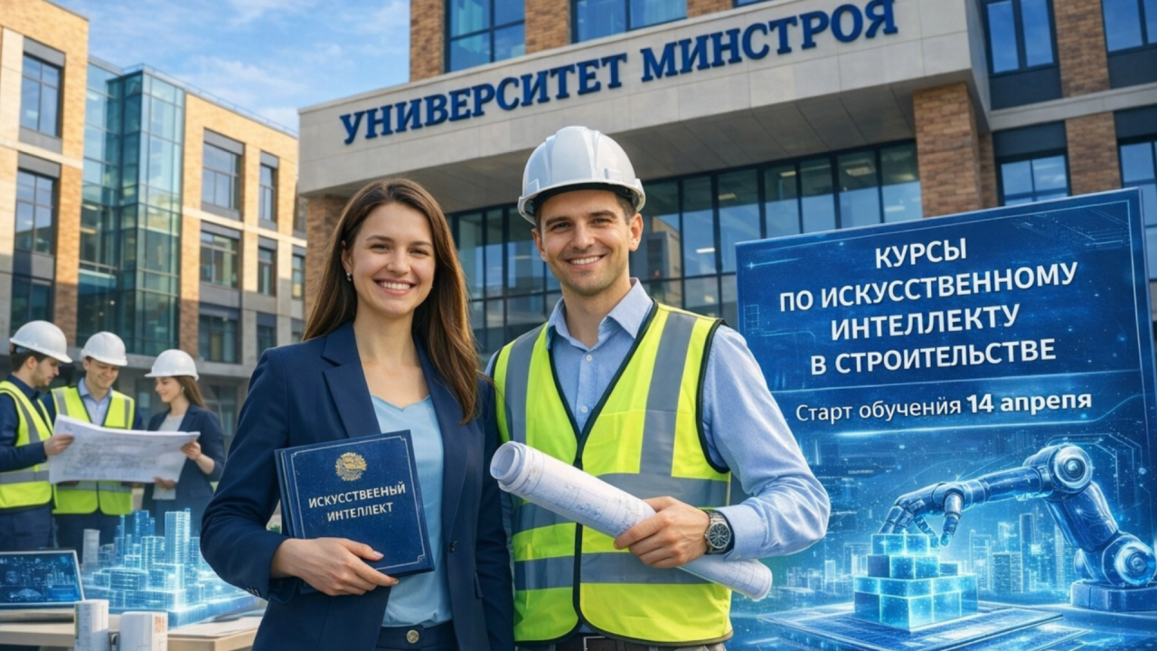 С 14 апреля в Университете Минстроя стартуют новые потоки программ по искусственному интеллекту в строительстве
